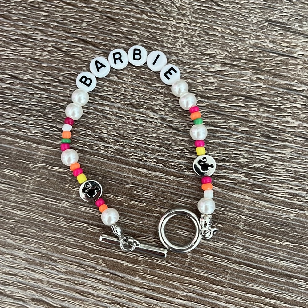 barbie beaded bracelet